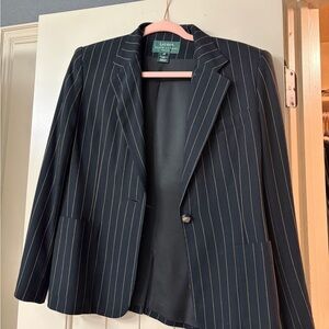 Ralph Lauren Navy Pinstripe Blazer